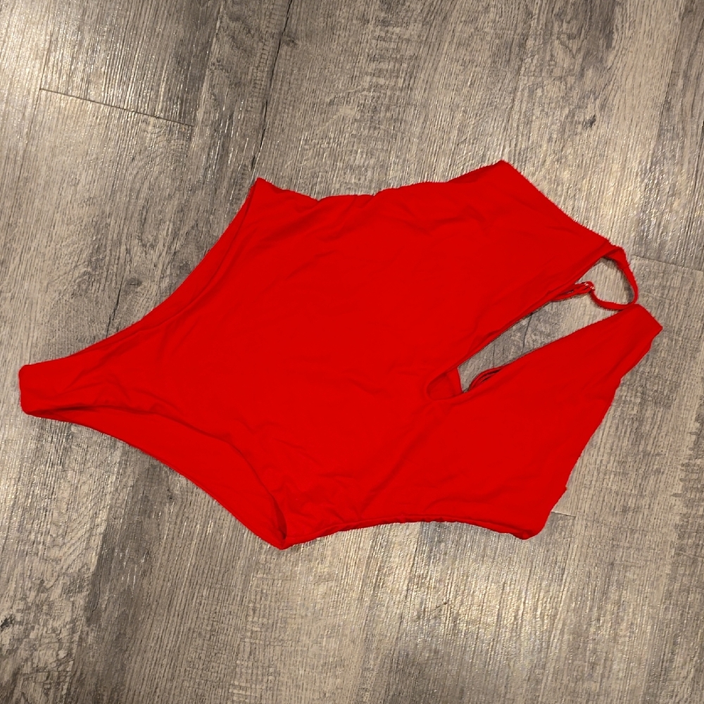 Vibrant Red One-Piece Swimsuit
